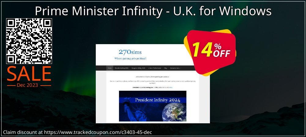 Prime Minister Infinity - U.K. for Windows coupon on World Backup Day offer