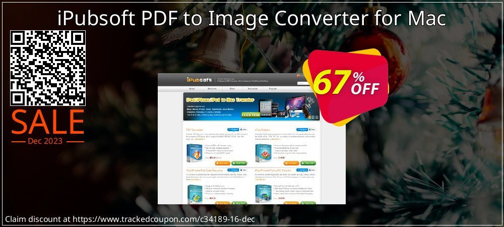 iPubsoft PDF to Image Converter for Mac coupon on World Party Day discounts