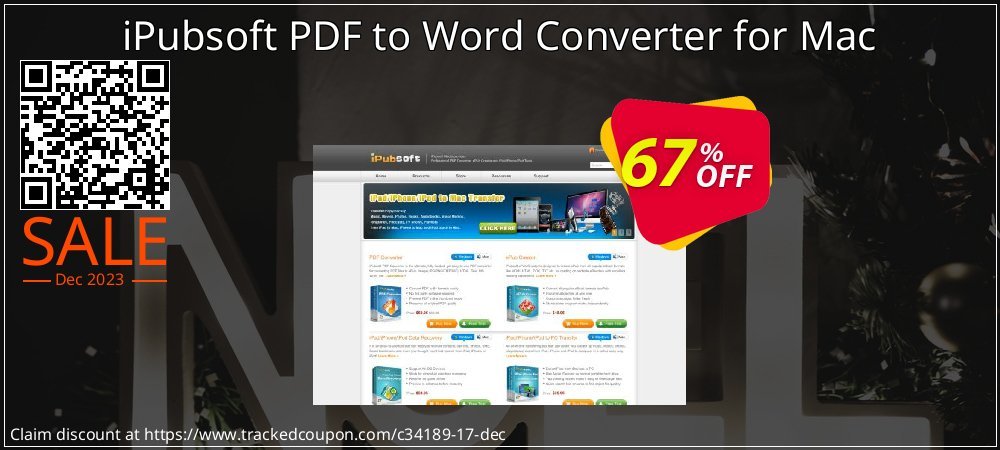 iPubsoft PDF to Word Converter for Mac coupon on Working Day sales