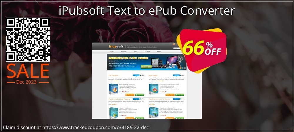iPubsoft Text to ePub Converter coupon on April Fools' Day offering discount