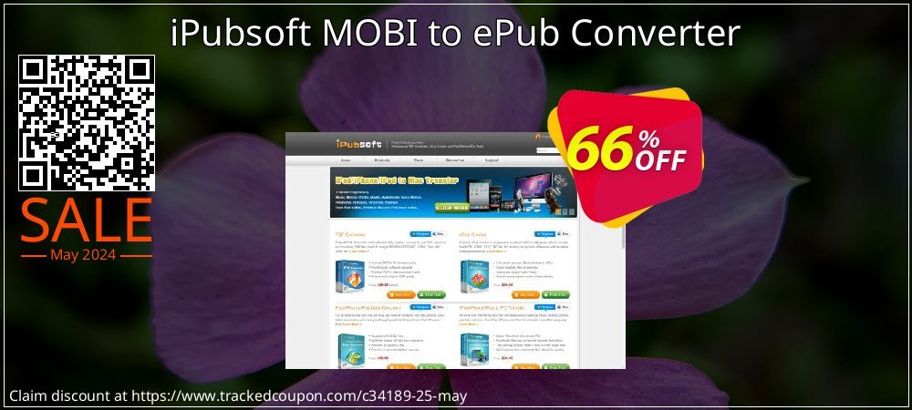 iPubsoft MOBI to ePub Converter coupon on Mother Day promotions