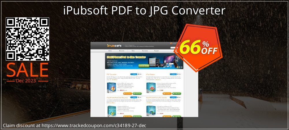 iPubsoft PDF to JPG Converter coupon on Working Day deals