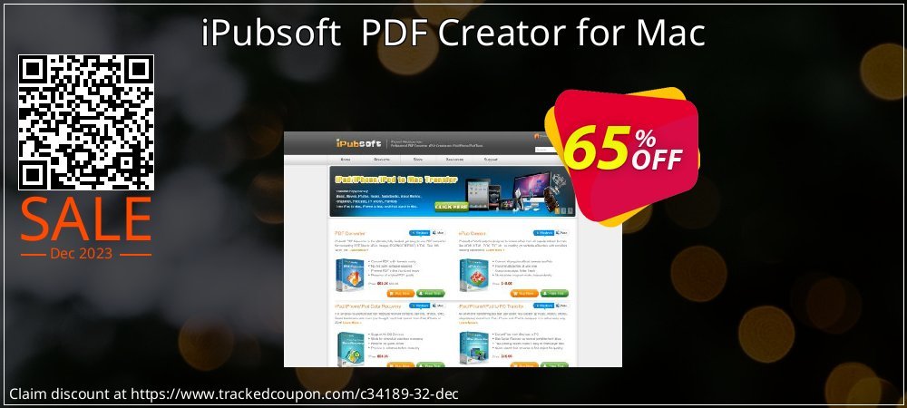 iPubsoft  PDF Creator for Mac coupon on Working Day super sale