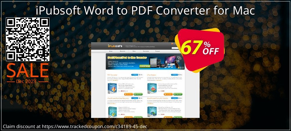 iPubsoft Word to PDF Converter for Mac coupon on National Walking Day sales