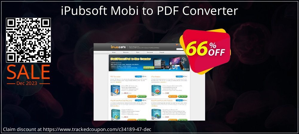 iPubsoft Mobi to PDF Converter coupon on Working Day discount
