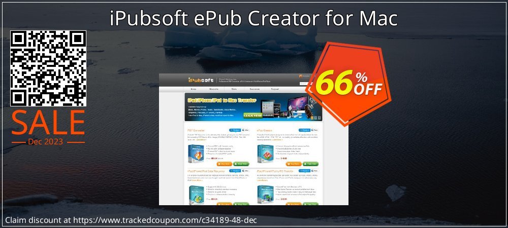 iPubsoft ePub Creator for Mac coupon on Virtual Vacation Day offer