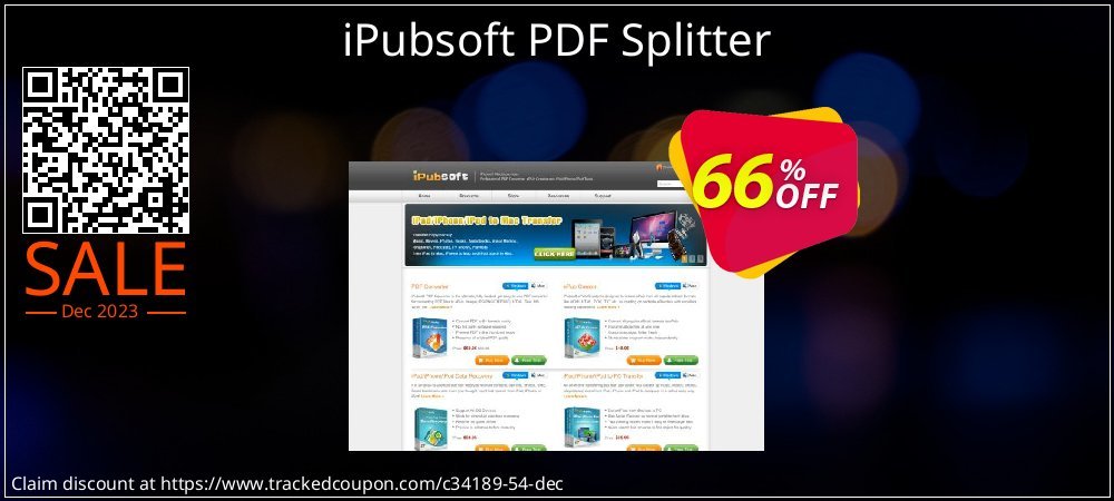 iPubsoft PDF Splitter coupon on Cyber Monday discounts