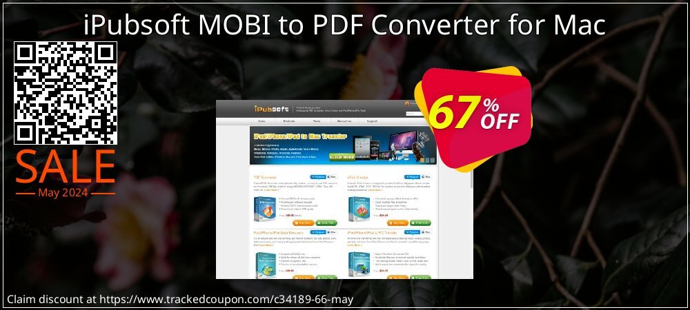 iPubsoft MOBI to PDF Converter for Mac coupon on World Party Day discount