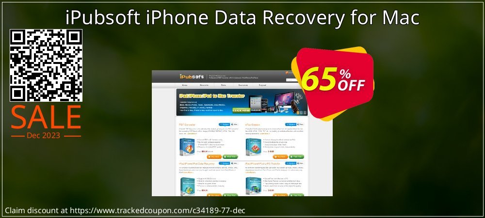 iPubsoft iPhone Data Recovery for Mac coupon on Working Day super sale