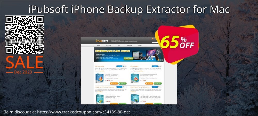 iPubsoft iPhone Backup Extractor for Mac coupon on National Walking Day promotions