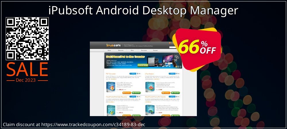 iPubsoft Android Desktop Manager coupon on Virtual Vacation Day deals