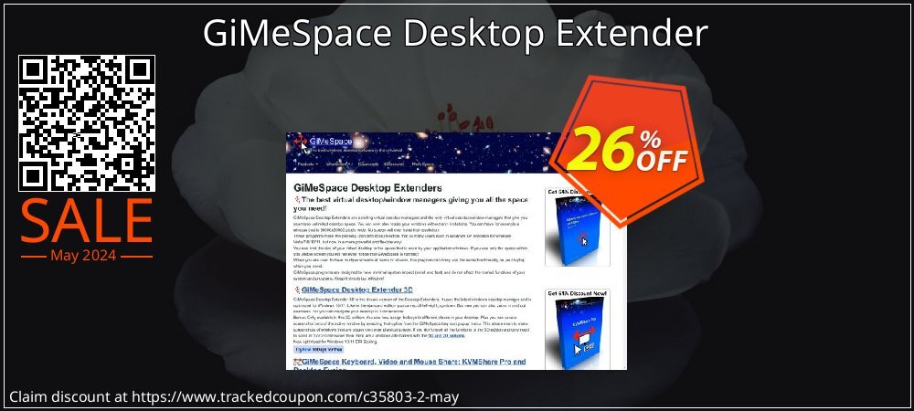 GiMeSpace Desktop Extender coupon on April Fools' Day offering sales
