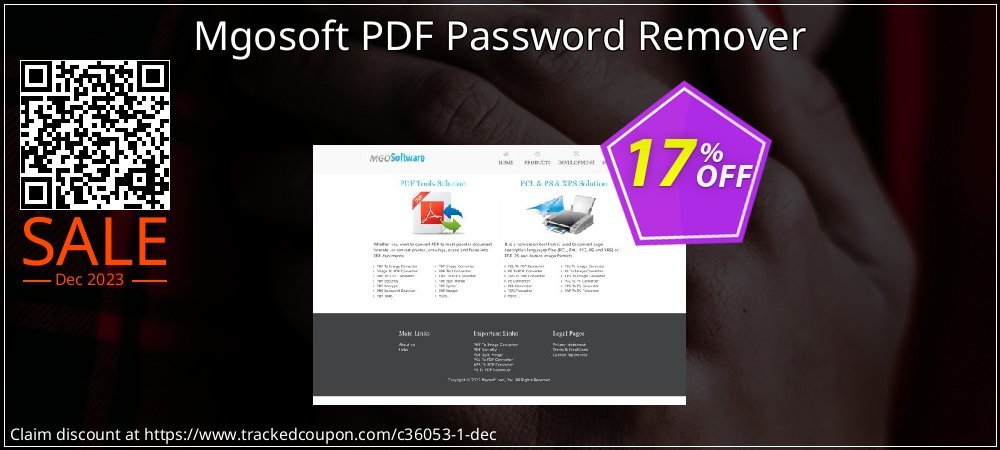 Mgosoft PDF Password Remover coupon on Palm Sunday deals