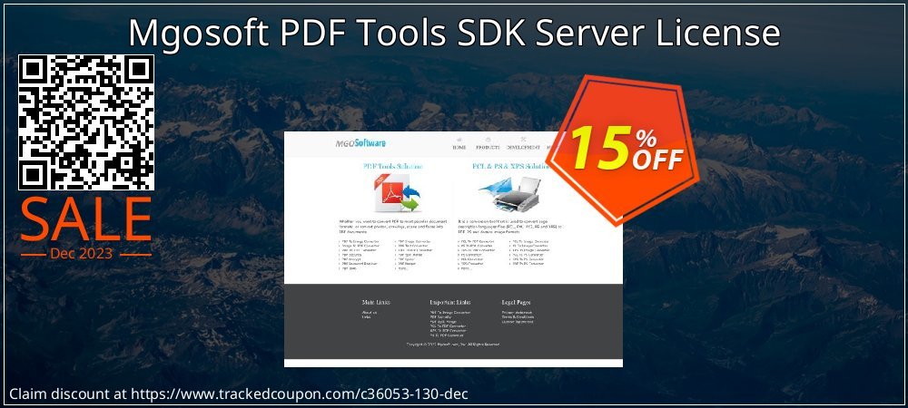Mgosoft PDF Tools SDK Server License coupon on National Walking Day offering sales