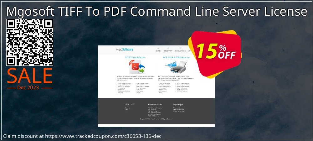 Mgosoft TIFF To PDF Command Line Server License coupon on World Party Day offer