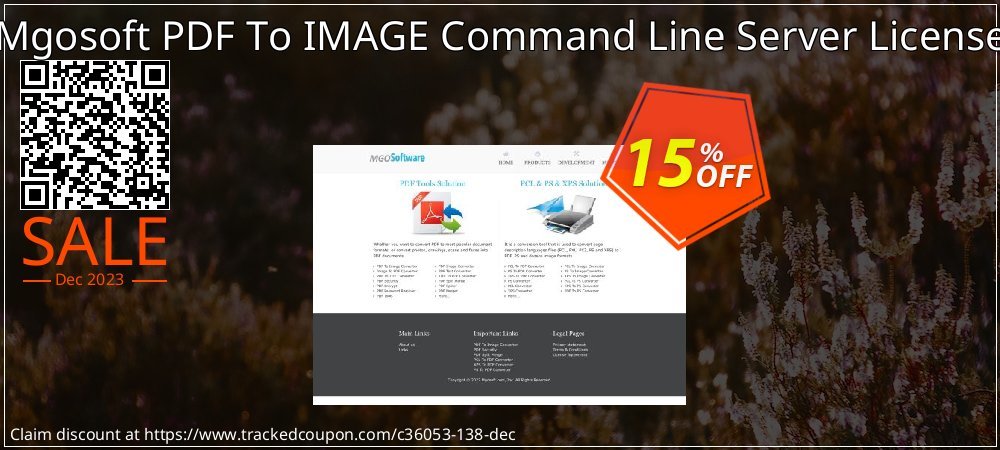 Mgosoft PDF To IMAGE Command Line Server License coupon on Easter Day offering discount
