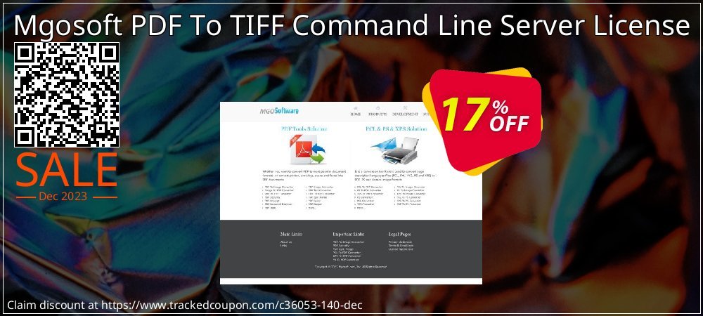 Mgosoft PDF To TIFF Command Line Server License coupon on Mother Day discounts