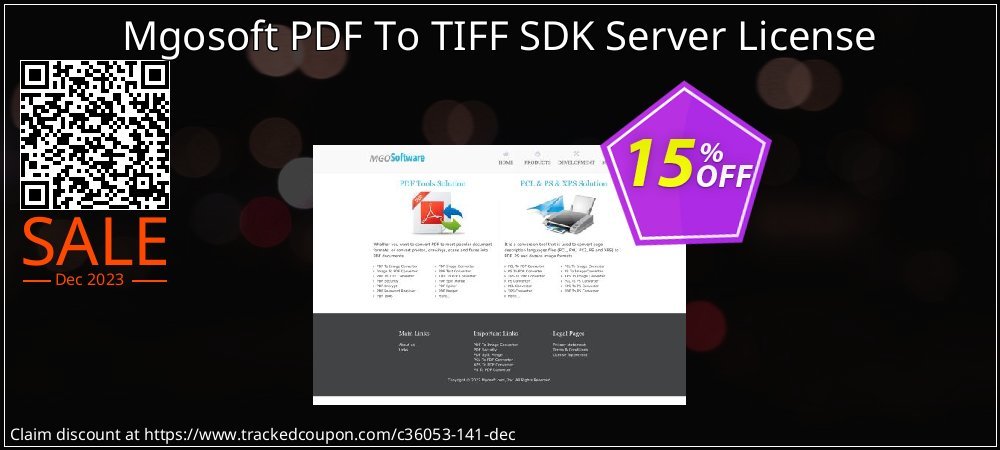 Mgosoft PDF To TIFF SDK Server License coupon on National Loyalty Day promotions