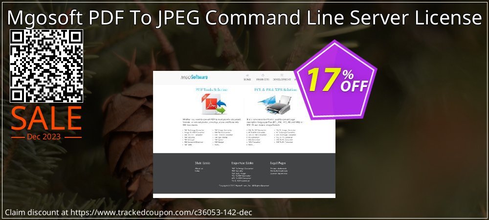 Mgosoft PDF To JPEG Command Line Server License coupon on Working Day sales