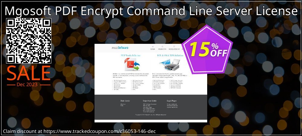 Mgosoft PDF Encrypt Command Line Server License coupon on World Party Day discount