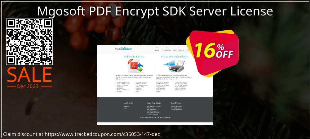 Mgosoft PDF Encrypt SDK Server License coupon on April Fools' Day offering discount