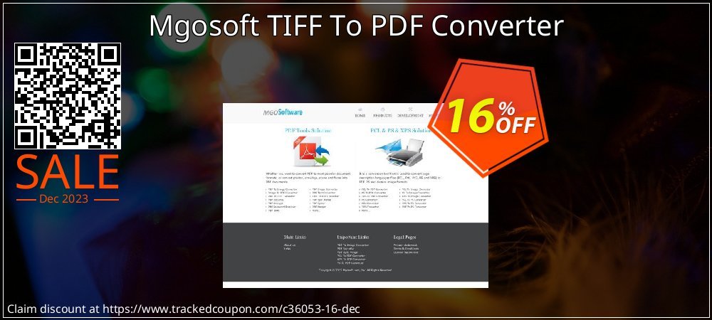 Mgosoft TIFF To PDF Converter coupon on World Party Day promotions