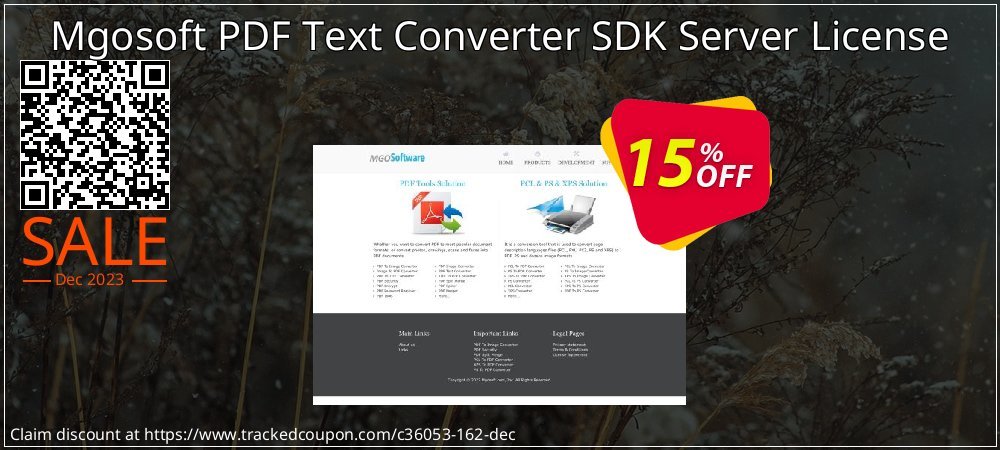 Mgosoft PDF Text Converter SDK Server License coupon on April Fools' Day deals