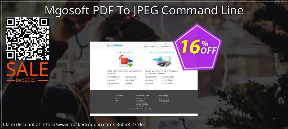 Mgosoft PDF To JPEG Command Line coupon on Working Day offer