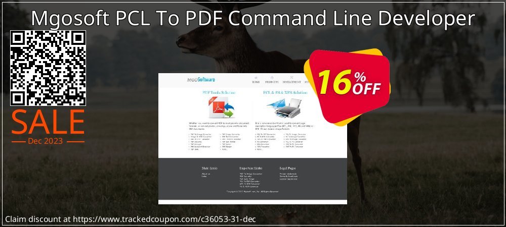 Mgosoft PCL To PDF Command Line Developer coupon on World Party Day offering sales