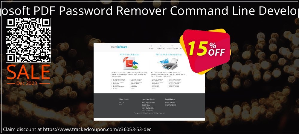 Mgosoft PDF Password Remover Command Line Developer coupon on Virtual Vacation Day promotions