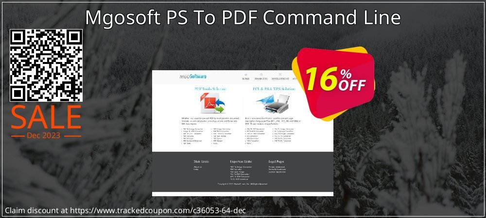 Mgosoft PS To PDF Command Line coupon on World Password Day discount