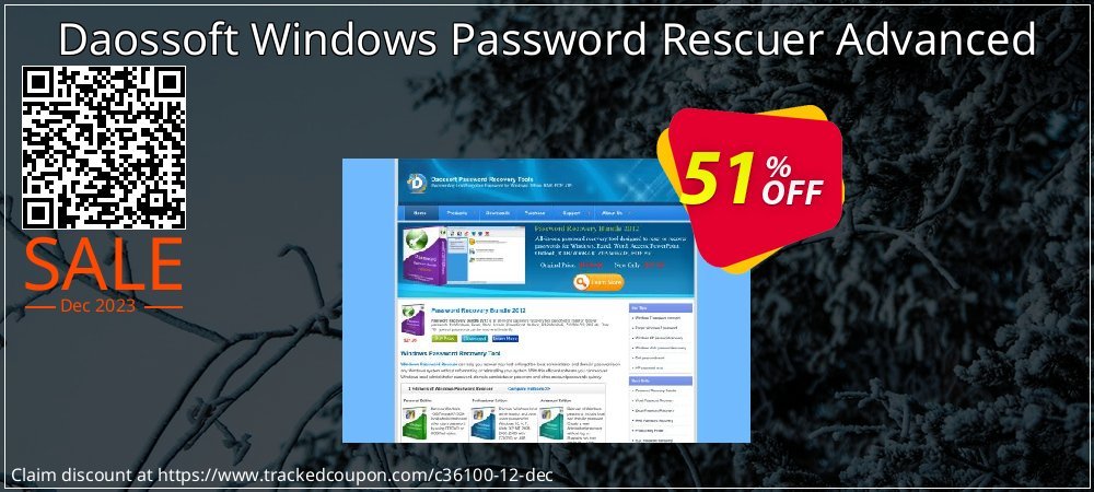 Daossoft Windows Password Rescuer Advanced coupon on April Fools Day offering sales
