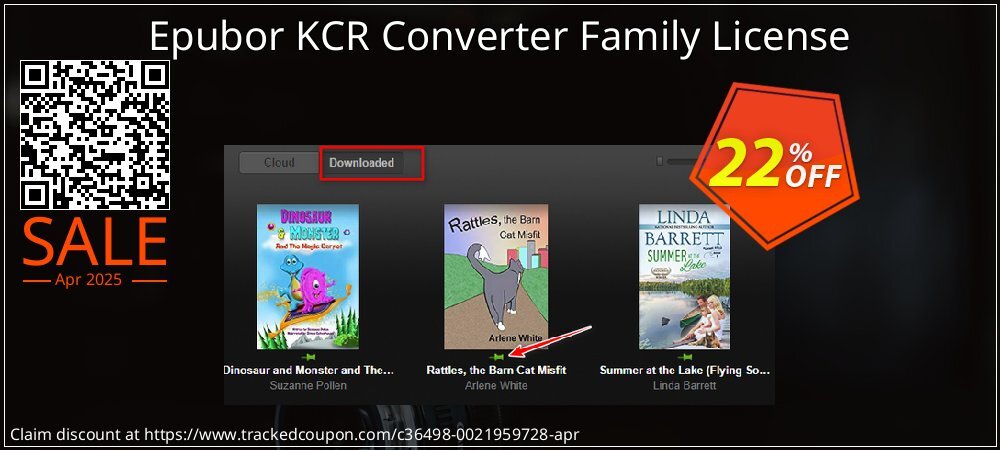 Epubor KCR Converter Family License coupon on Easter Day discount