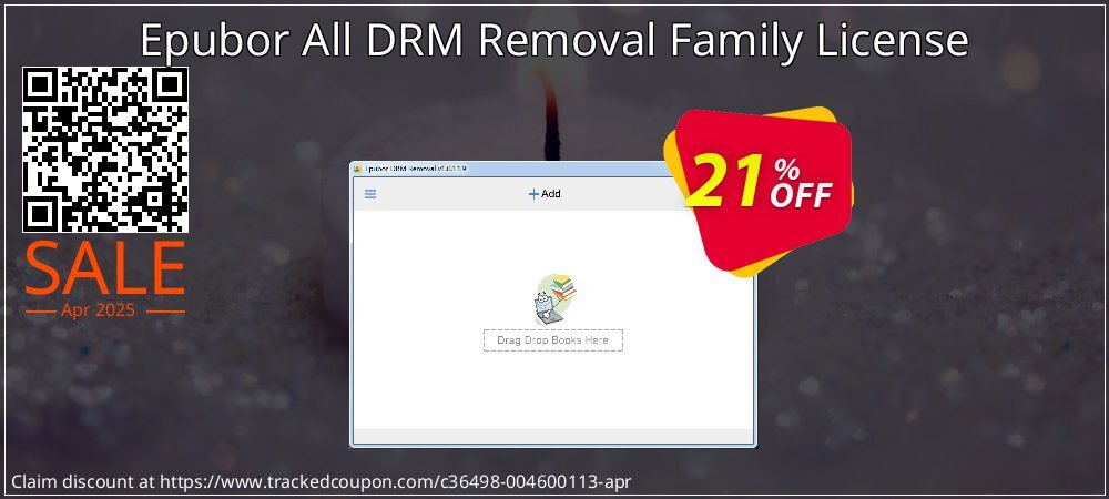 Epubor All DRM Removal Family License coupon on Easter Day offer