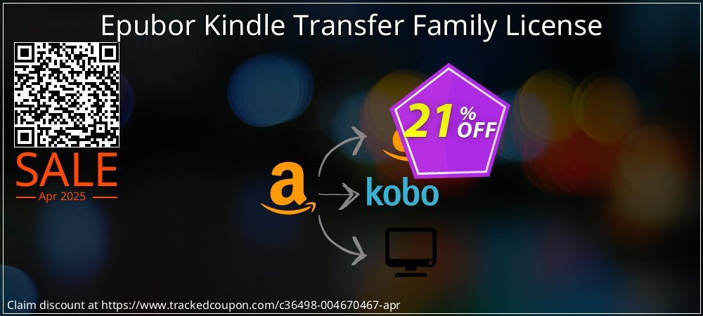 Epubor Kindle Transfer Family License coupon on April Fools' Day discount