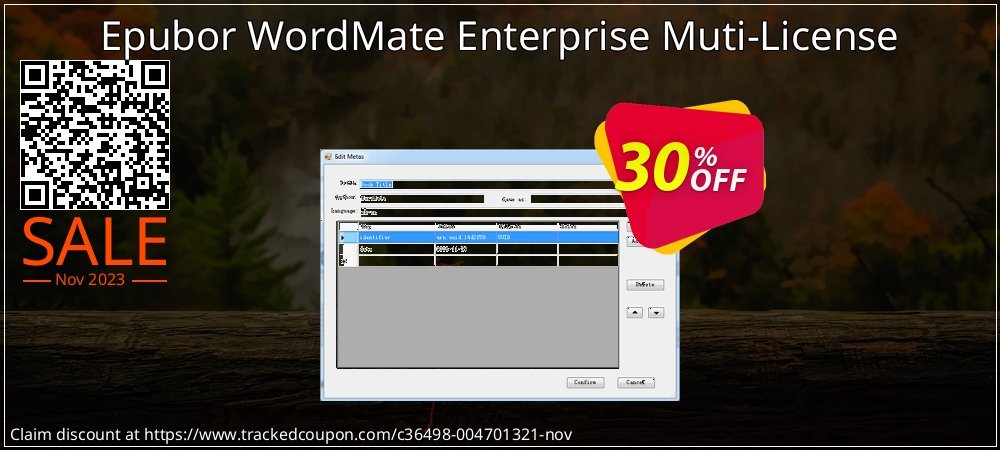 Epubor WordMate Enterprise Muti-License coupon on Mountain Day sales