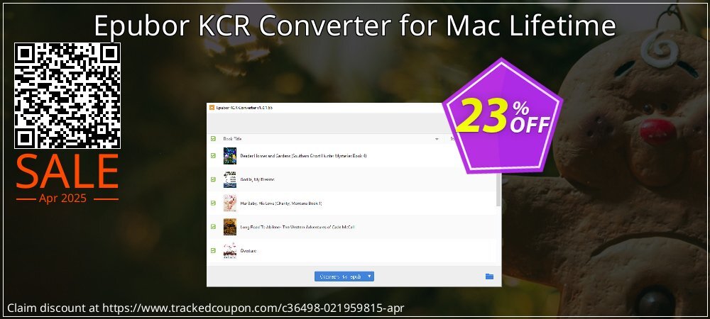 Epubor KCR Converter for Mac Lifetime coupon on National Walking Day sales