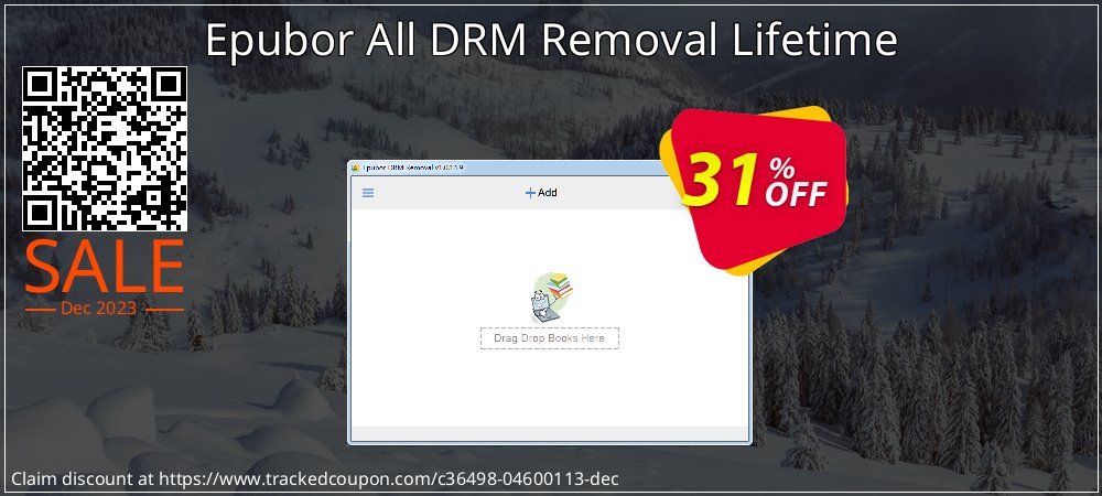 Epubor All DRM Removal Lifetime coupon on Christmas Card Day deals
