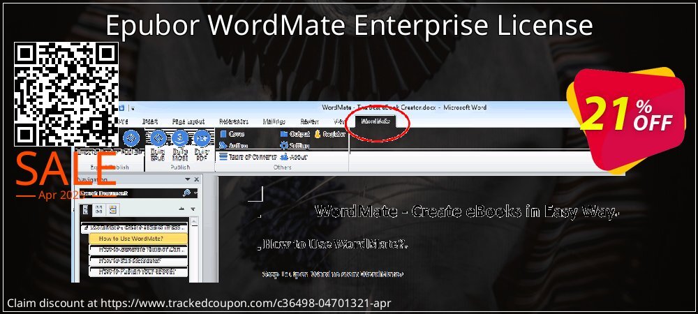 Epubor WordMate Enterprise License coupon on Palm Sunday offering discount