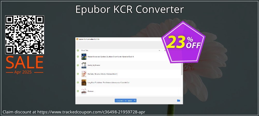 Epubor KCR Converter coupon on Easter Day discount