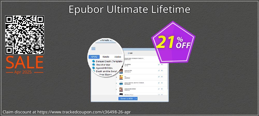 Epubor Ultimate Lifetime coupon on World Party Day offering discount