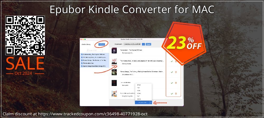 Epubor Kindle Converter for MAC coupon on Constitution Memorial Day promotions