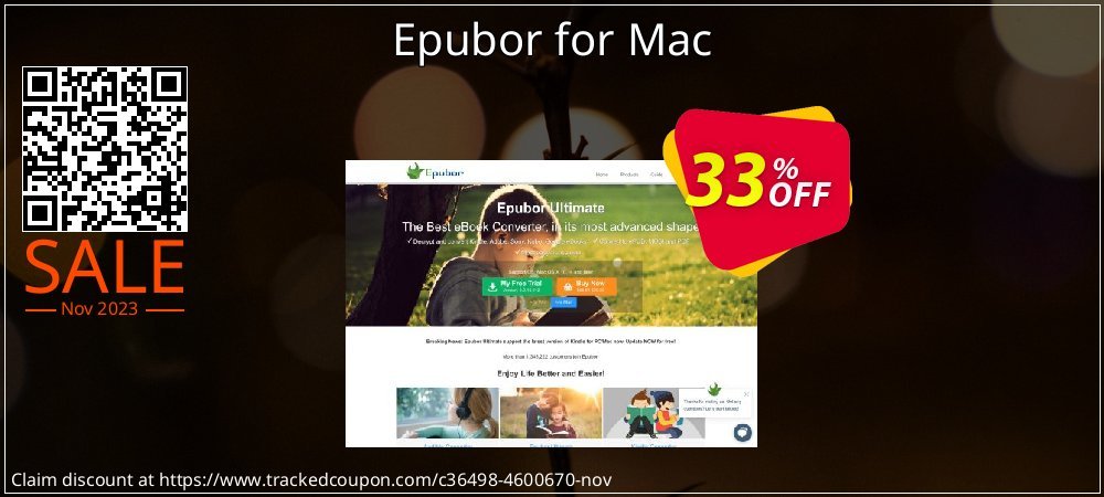 Epubor for Mac coupon on National Walking Day deals