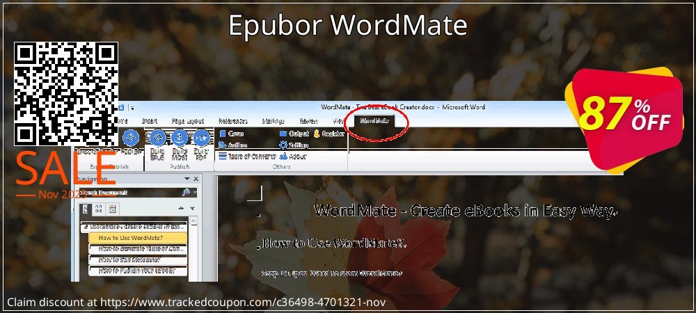 Epubor WordMate coupon on World Party Day offering sales
