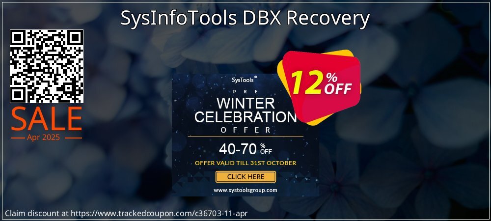 SysInfoTools DBX Recovery coupon on Palm Sunday offering discount