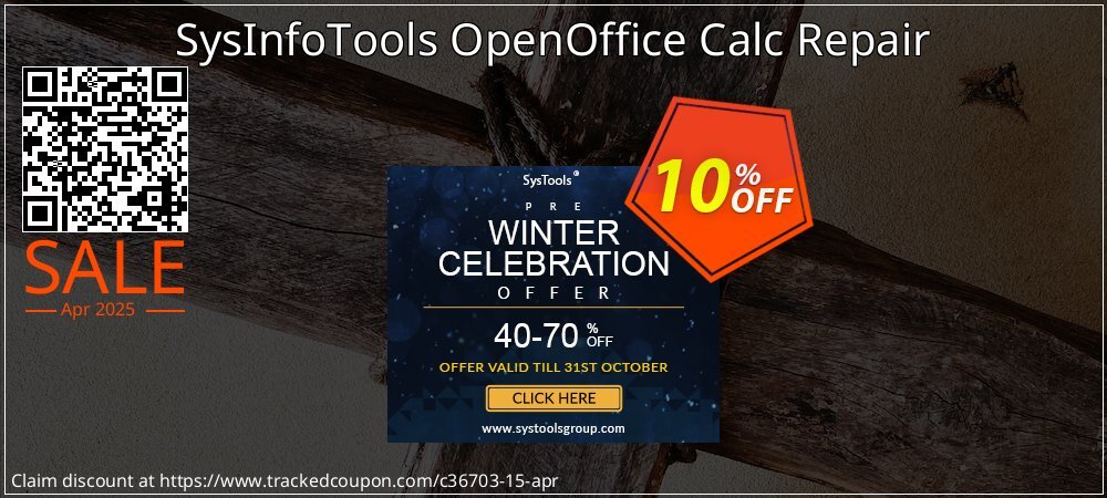 SysInfoTools OpenOffice Calc Repair coupon on National Walking Day sales