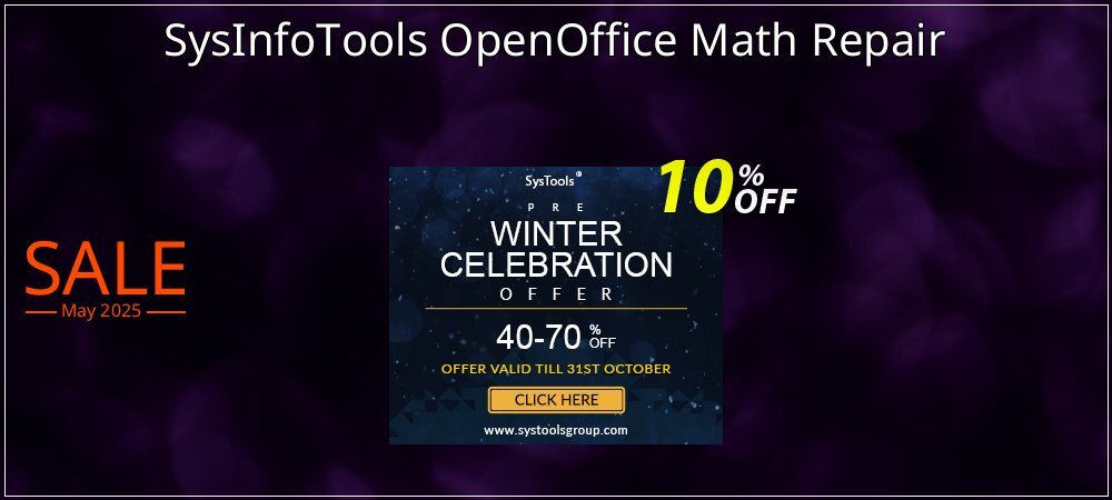 SysInfoTools OpenOffice Math Repair coupon on National Pizza Party Day offering discount