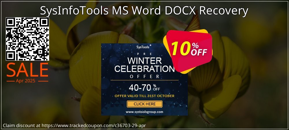 SysInfoTools MS Word DOCX Recovery coupon on Tell a Lie Day offering sales