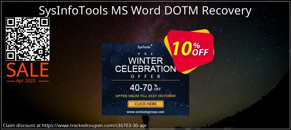 SysInfoTools MS Word DOTM Recovery coupon on National Walking Day super sale