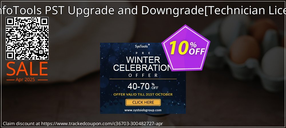 SysInfoTools PST Upgrade and Downgrade - Technician License  coupon on Working Day deals